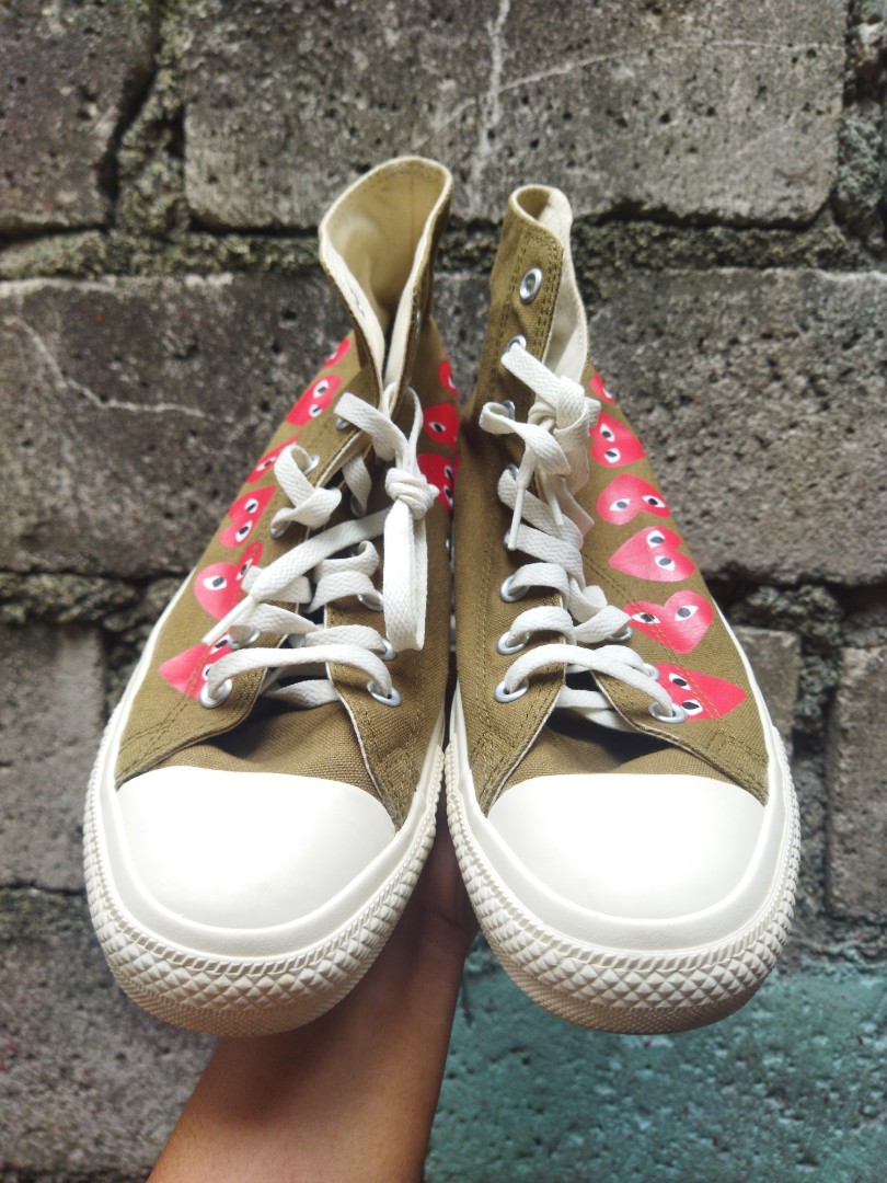 Cdg khaki 2025 converse
