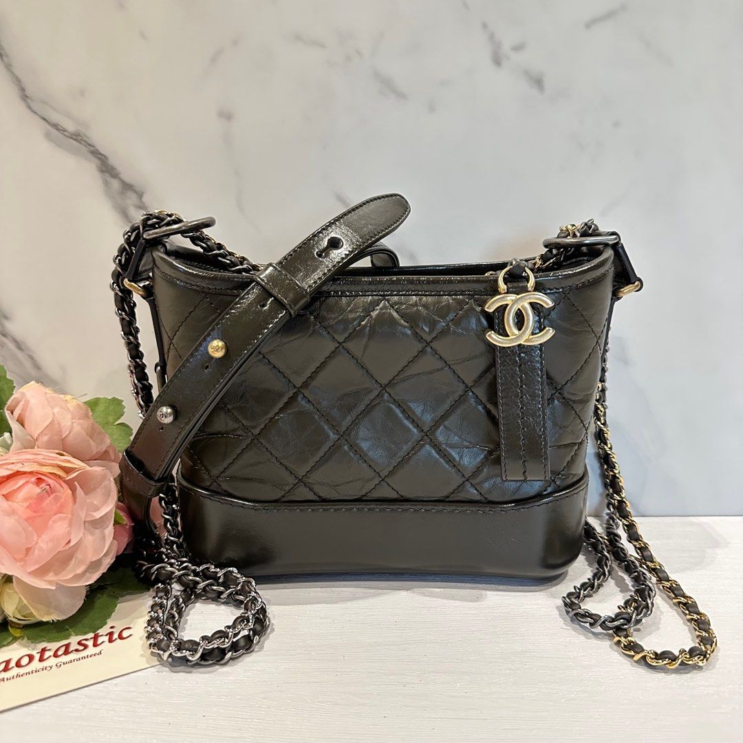 Chanel Gabrielle Small Hobo Bag Dark Olive, Luxury, Bags & Wallets on  Carousell