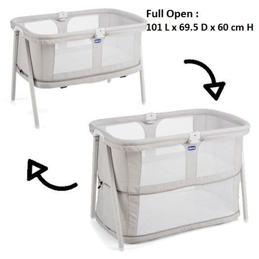 Chicco Lullago zip travel baby cot, Babies & Kids, Baby Nursery & Kids
