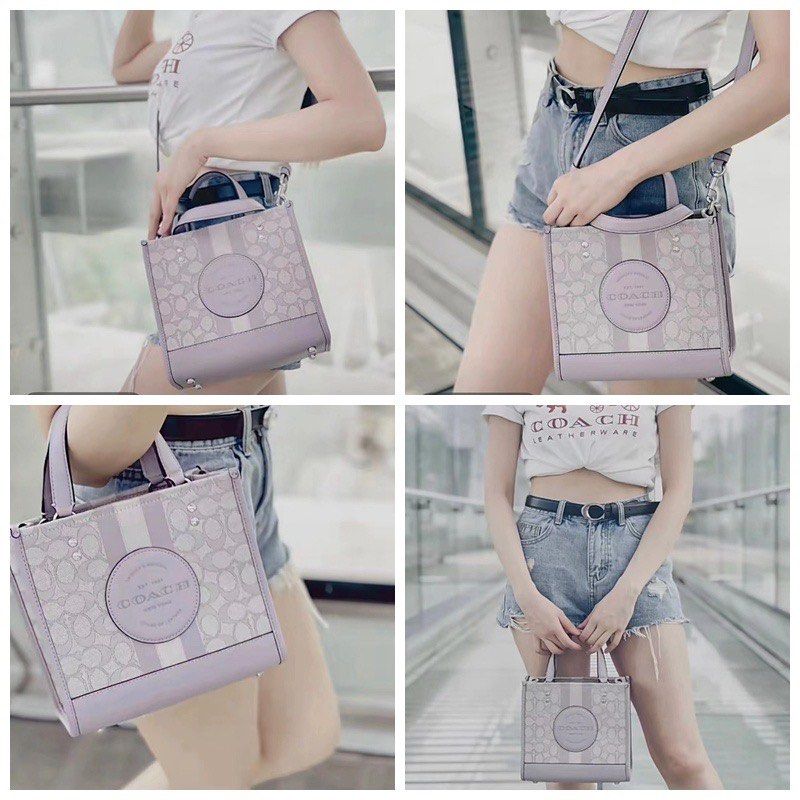 Coach Dempsey Field Tote 22 Bag in Signature Jacquard, Women's Fashion ...