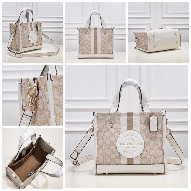 Coach Dempsey Field Tote 22 Bag in Signature Jacquard, Women's Fashion ...