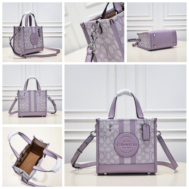 Coach Dempsey Field Tote 22 Bag in Signature Jacquard, Women's Fashion ...