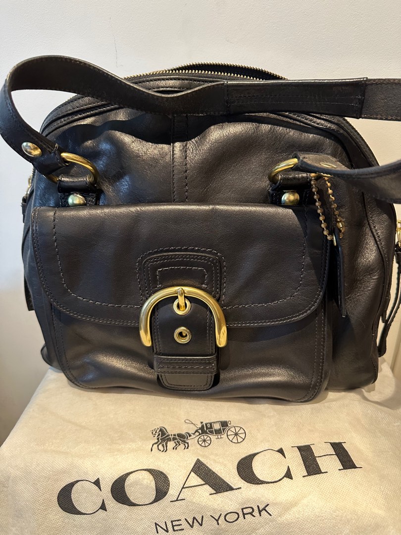 Coach genuine leather handbags hotsell