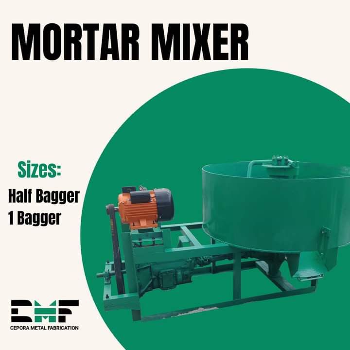 Concrete hollowblocks machine and mortar mixer, Commercial & Industrial