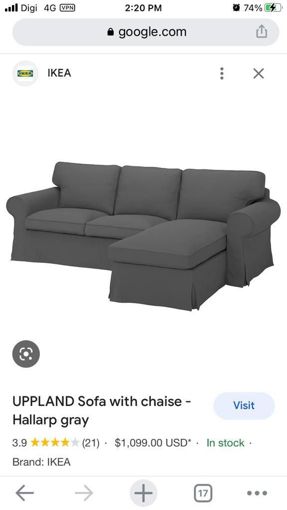 Couch from IKEA, Furniture & Home Living, Furniture, Sofas on Carousell