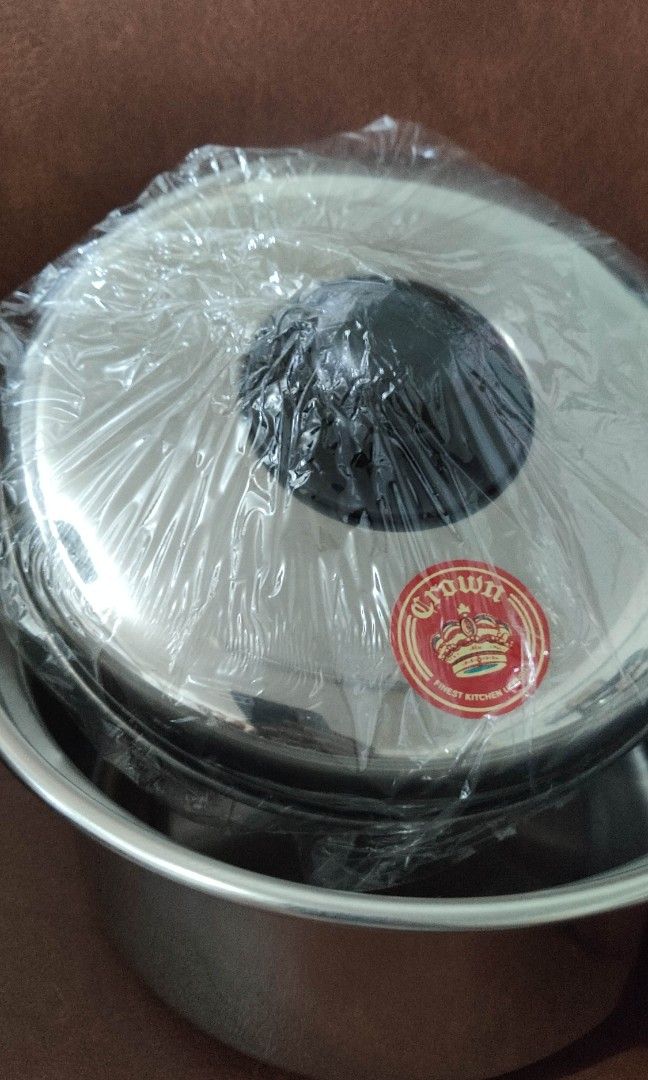Crown Deluxe Stainless Kitchenware (Category: Cookware & Accessories) located in Manila. Submitted by canaanj (Listing ID 1190214120, Image 2). Description: Crown Deluxe Stainless Casserole inner 8 x 4 1/4 inch Payment Gcash.