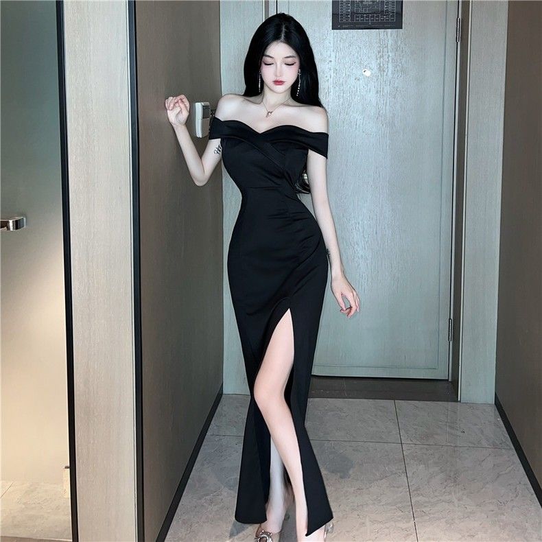 Dinner black long dress