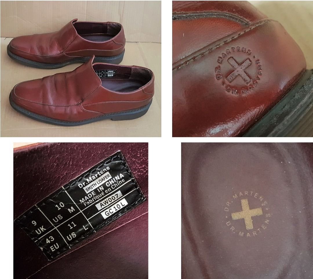 Doc Martens Shoes, US 10, UK 9, EUR 43, Brown leather Shoes, Smith Loafer,  Luxury Footwear,