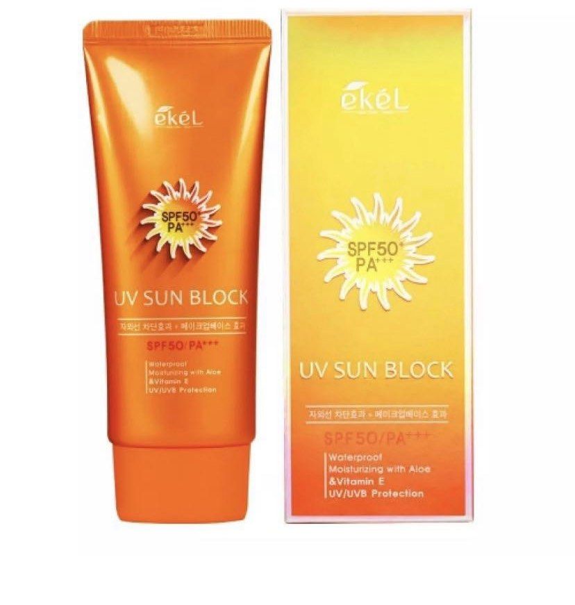 EKEL Sun Block sunscreen SPF50+ PA+++, Beauty & Personal Care, Face ...