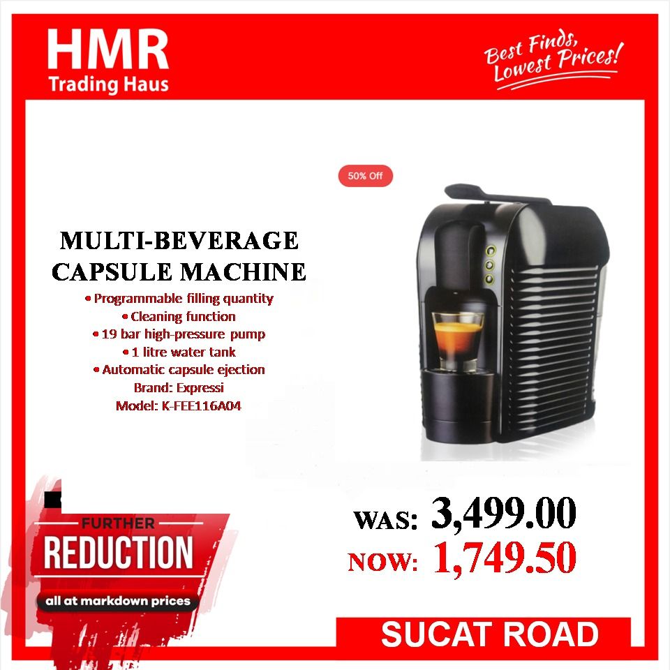 Expressi KFEE116A04 MultiBeverage Capsule Machine Black (220V), TV