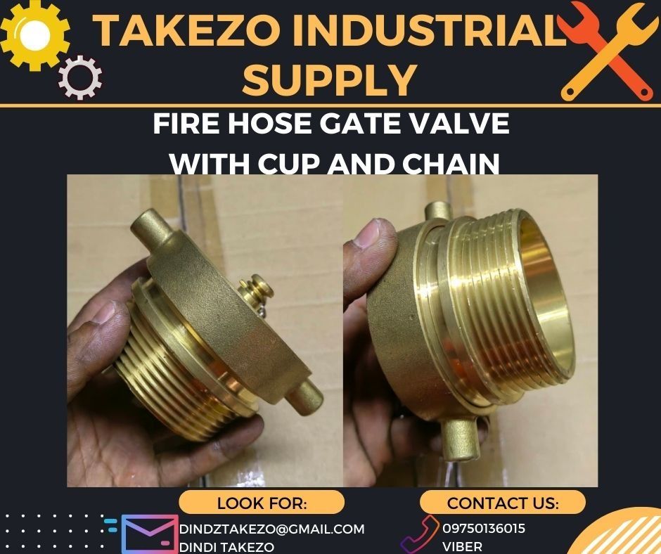 Fire Hose Gate Valve with Cup and Chain, Commercial & Industrial