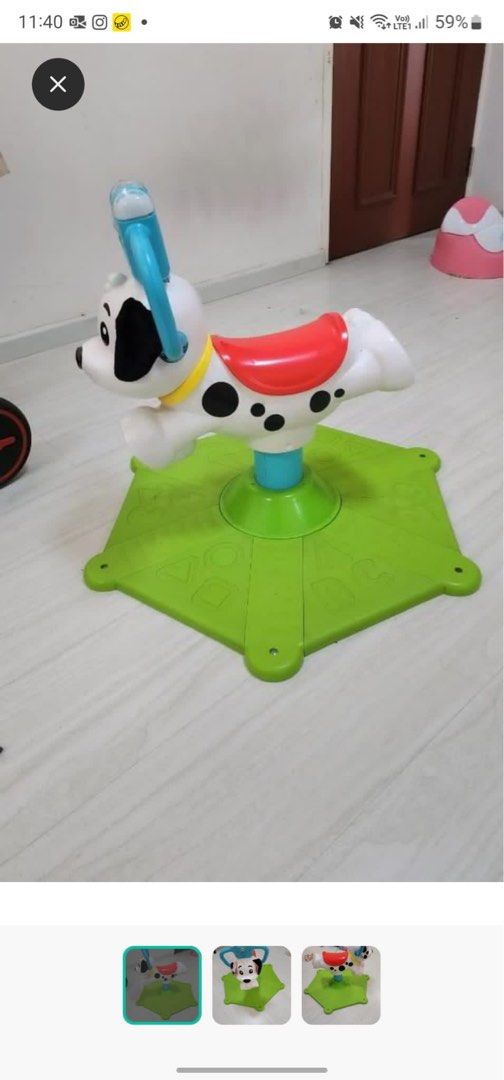 Fisher price Jumping dog bounce and spin puppy., Babies & Kids