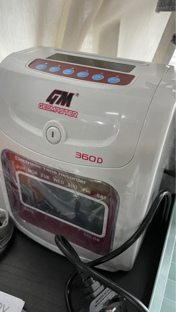 GEOMASTER Time Recorder Punch Card Machine (English Manual ) Standard