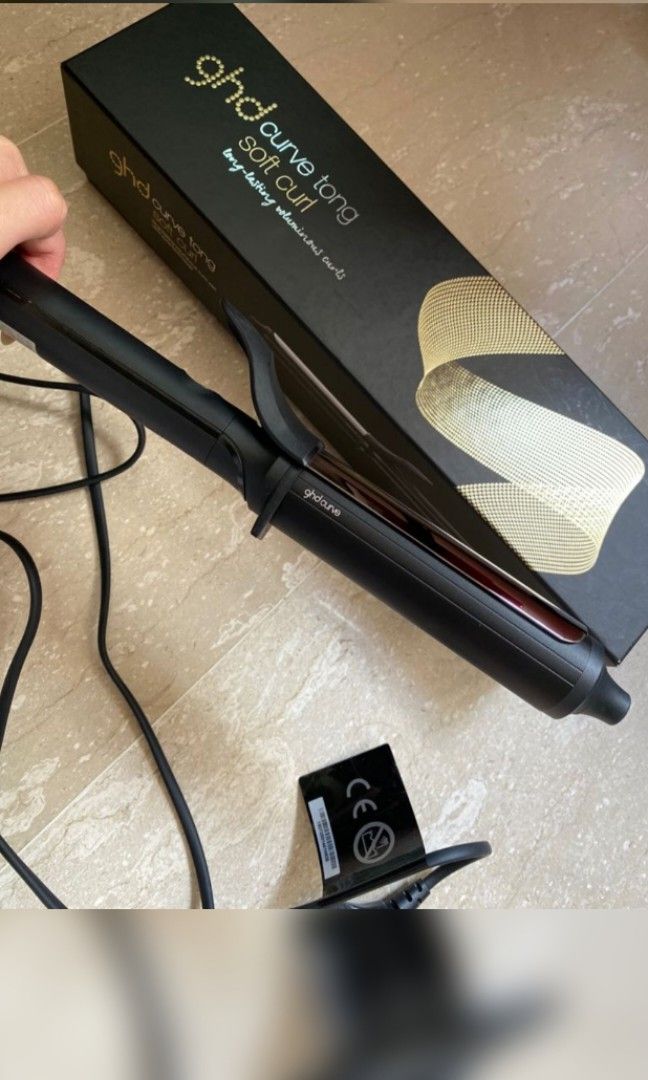 GHD soft curl tong, Beauty & Personal Care, Hair on Carousell