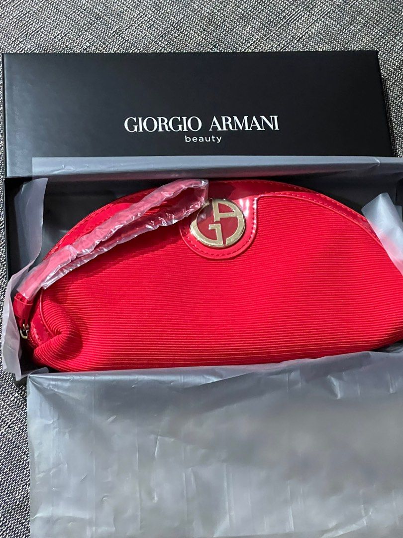 Giorgio armani red clutch on sale