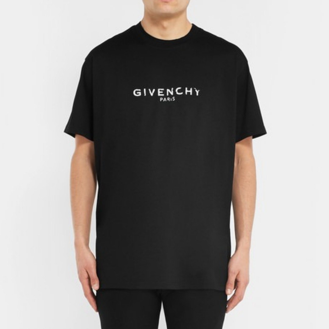 Givenchy distressed shop logo tee