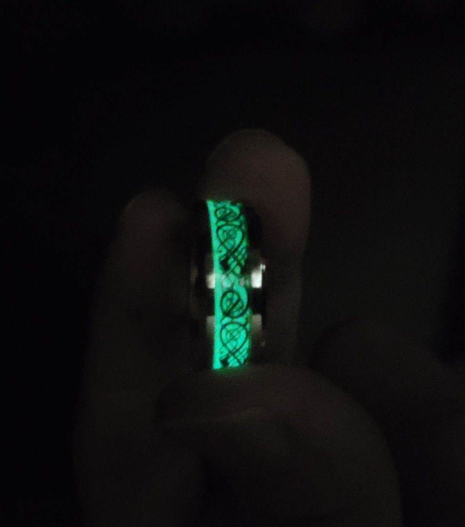 Glow in the dark mens ring hotsell