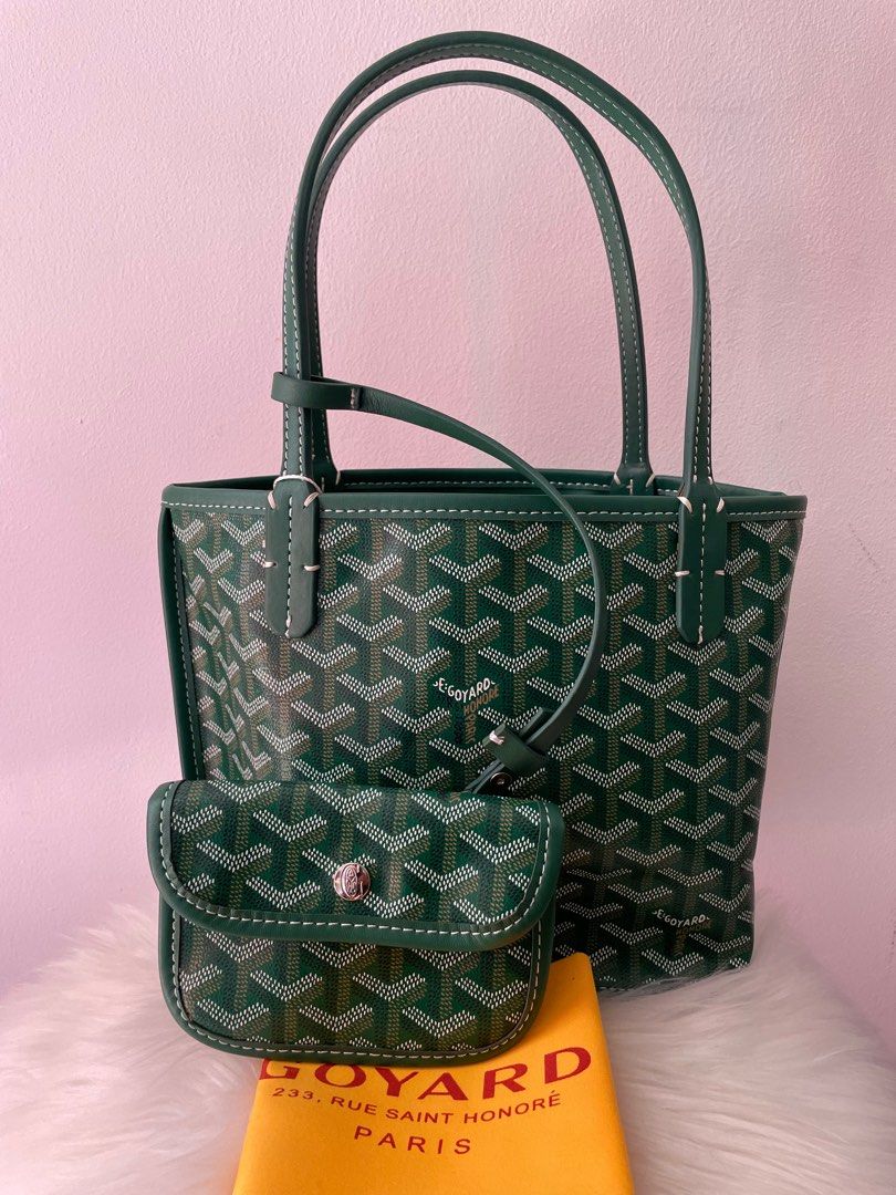 Goyard Mini Anjou in White, Luxury, Bags & Wallets on Carousell