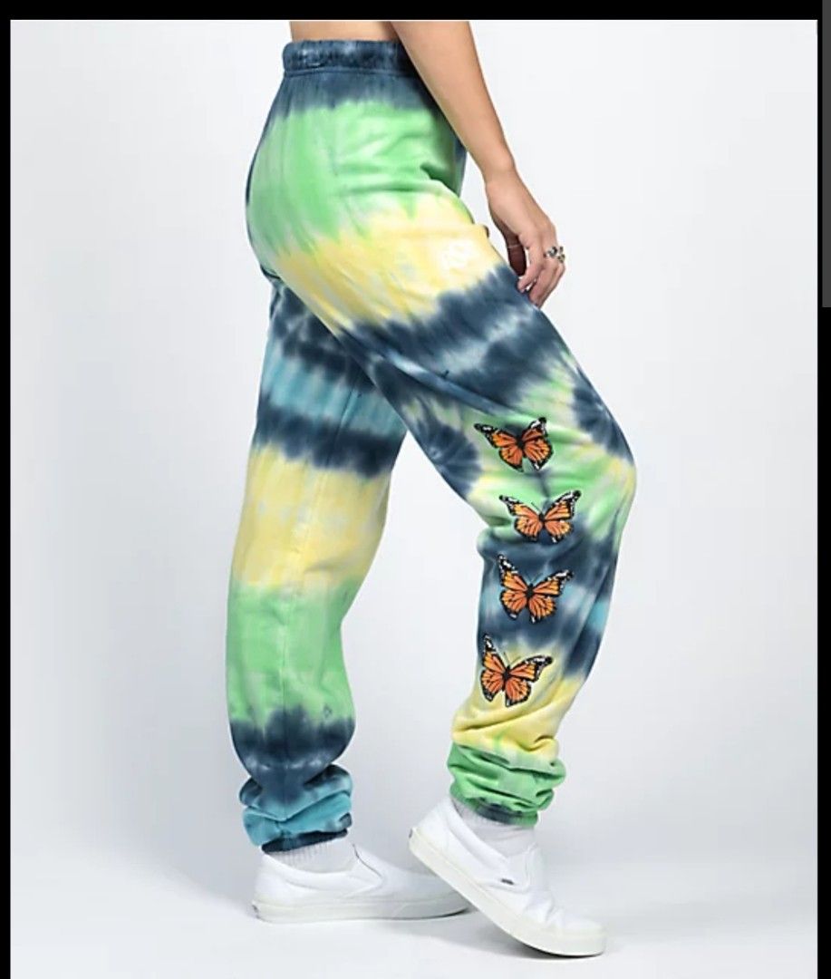 Tie dye butterfly 2025 sweatpants