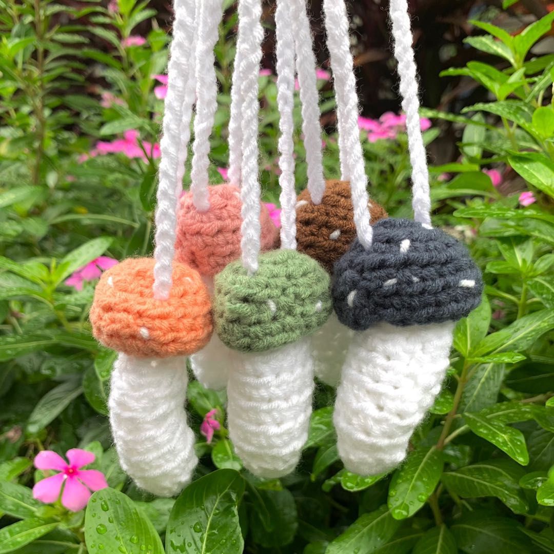 Crochet Pattern Mushroom Ring Holder Grunge Crochet Mushroom Pouch