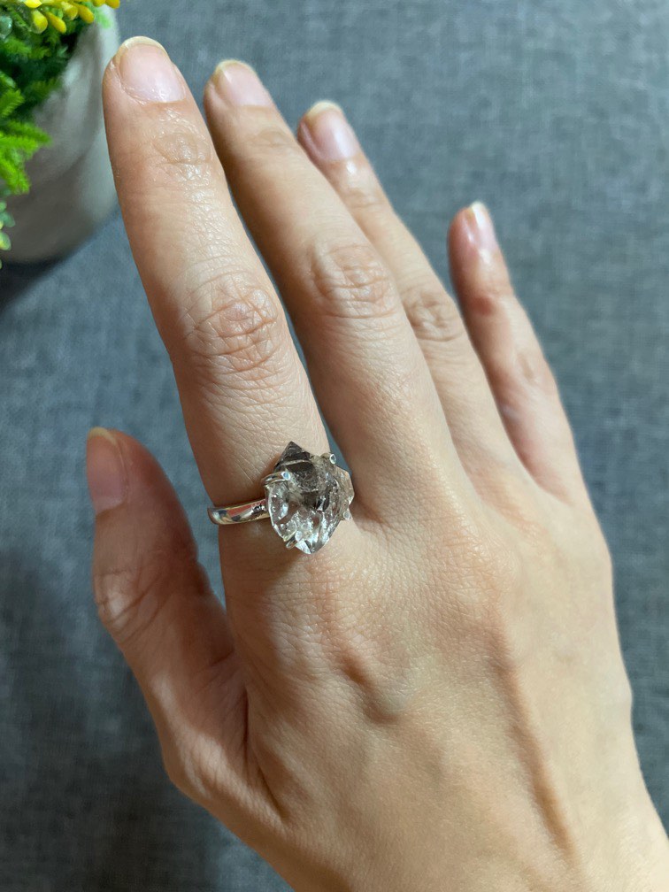 Herkimer quartz rings store