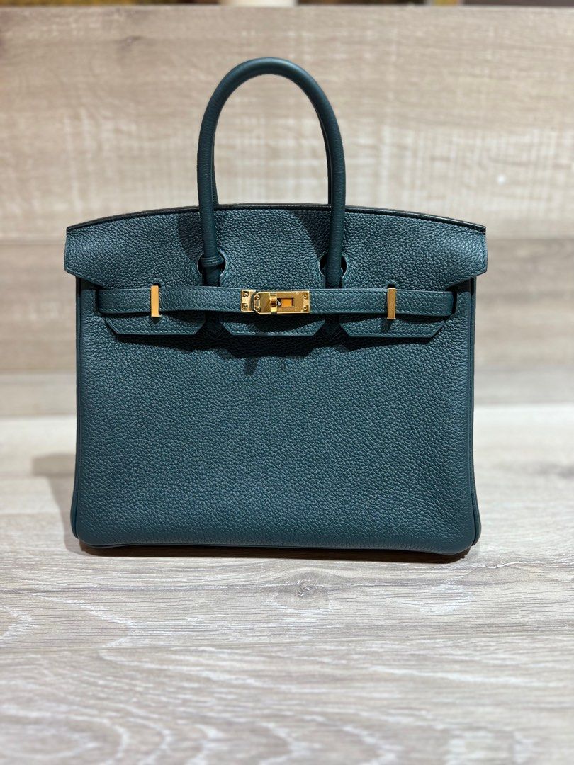 Hermes Birkin 25 Swift 3I Vert Criquet GHW Stamp Y