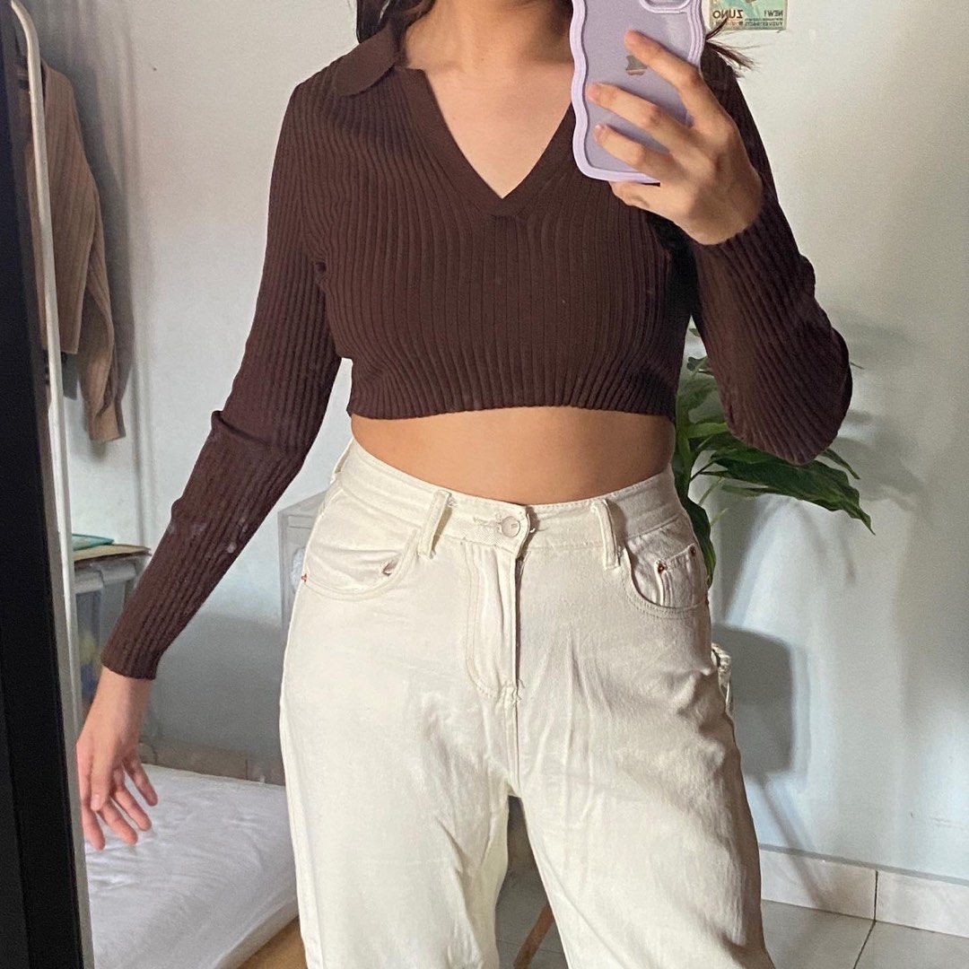 H&m store brown top