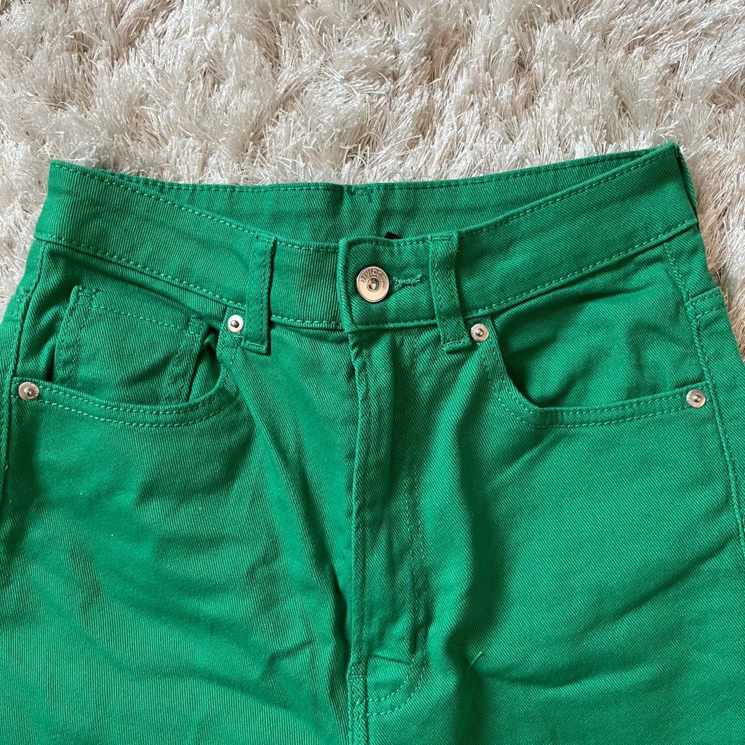 H M Divided colored jeans in Green Women s Fashion Bottoms