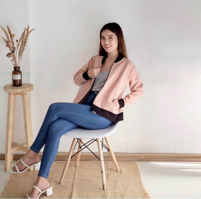 HTP Blush Pink Jacket, Women's Fashion, Coats, Jackets and Outerwear on