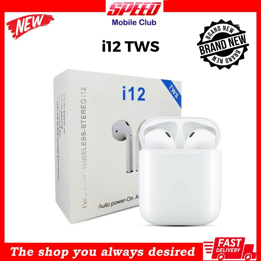 i12 TWS True Wireless Earbuds With Mic Brand New Store