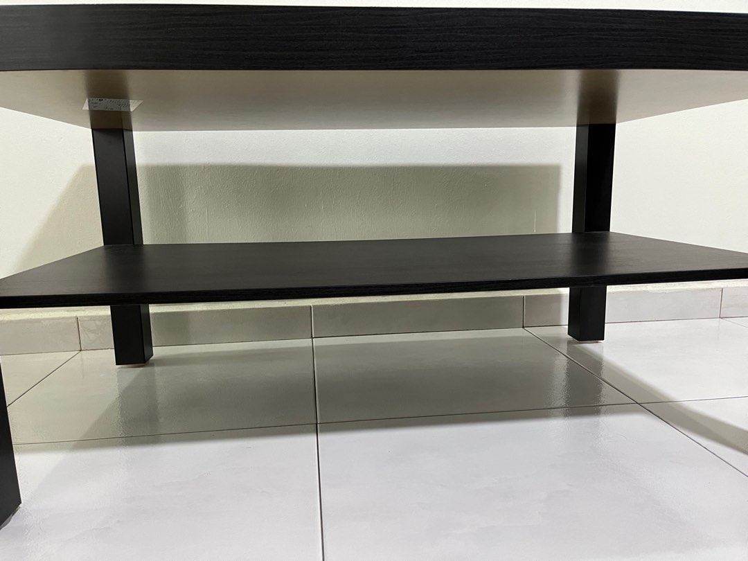 IKEA Coffee table, blackbrown, 90x55 cm, Furniture & Home Living