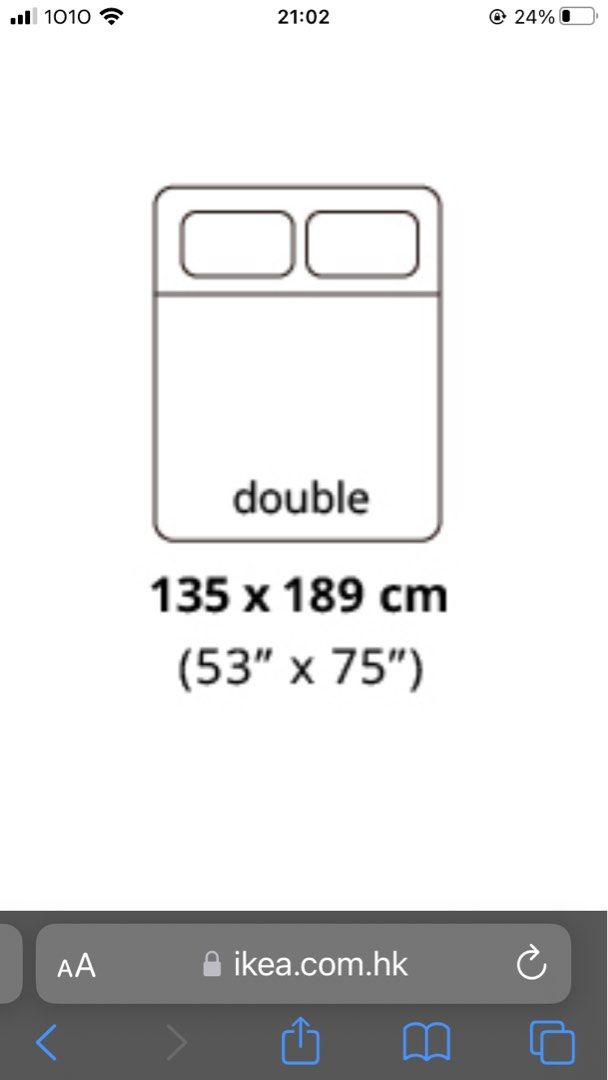 IKEA TARVA double bed frame 雙人床架（極新!), 傢俬＆家居, 傢俬, 床架及床褥 Carousell