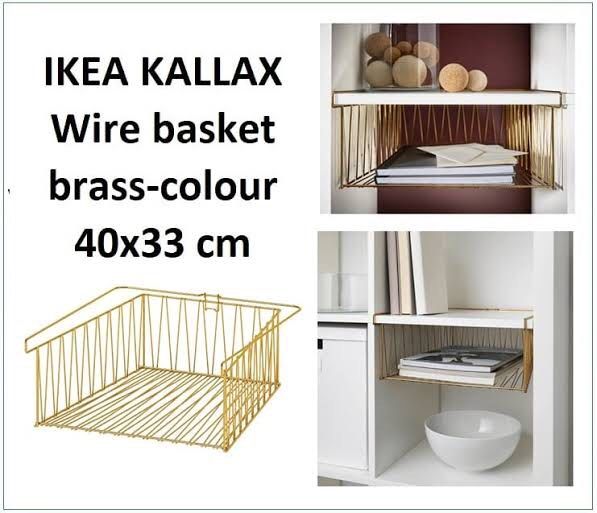 Ikea Kallax wire basket insert, Furniture & Home Living, Home