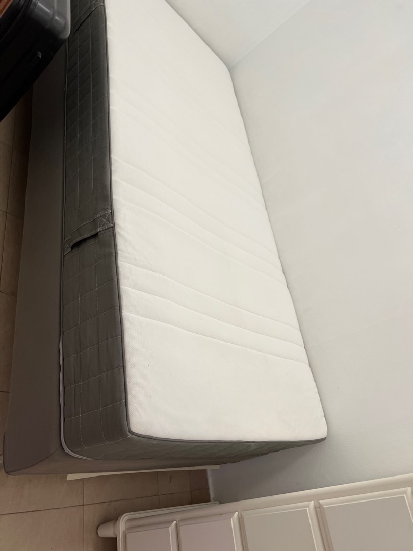 IKEA Mattress and Base Set, Furniture & Home Living, Furniture, Bed