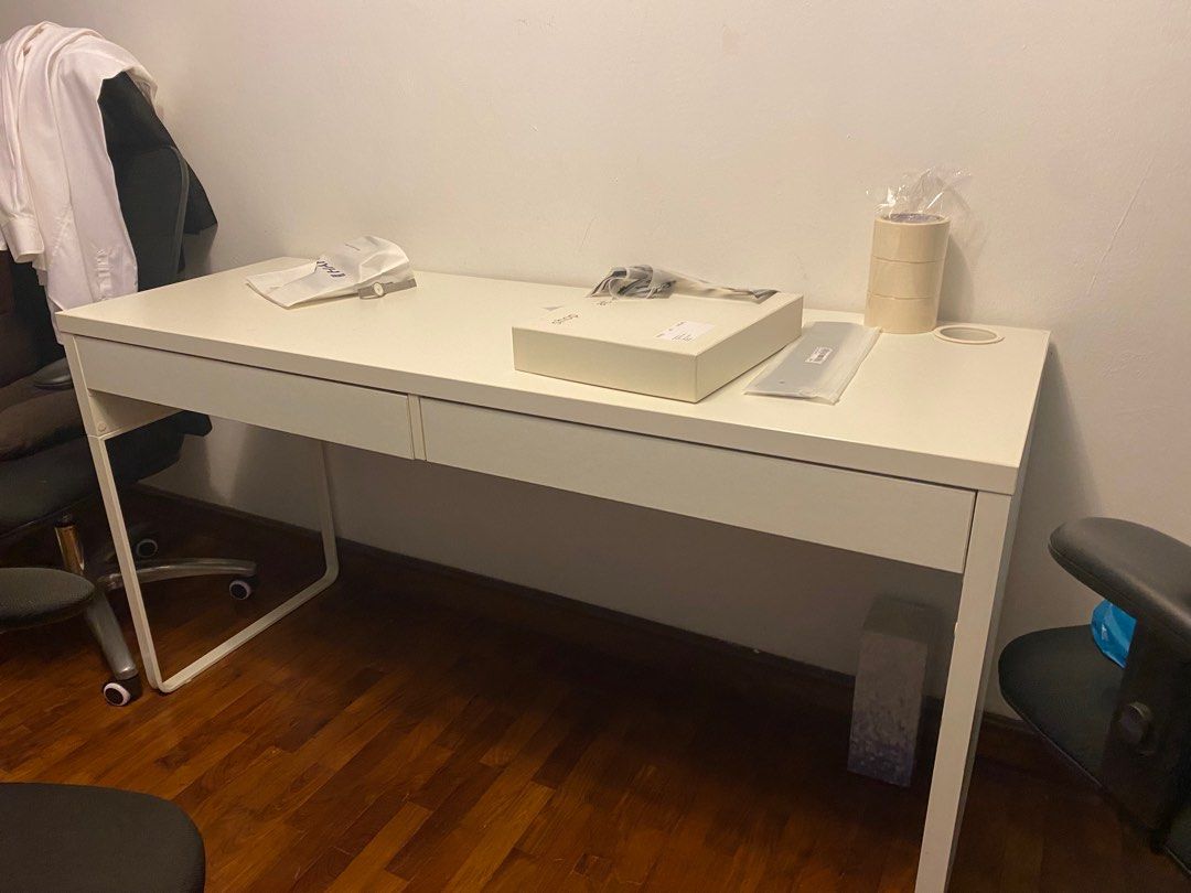 IKEA office Desk (White) x2 available, Furniture & Home Living