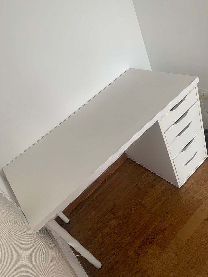 Ikea Study / Makeup Table (Lagkapten Table Top With Alex Drawers),  Furniture & Home Living, Furniture, Tables & Sets On Carousell