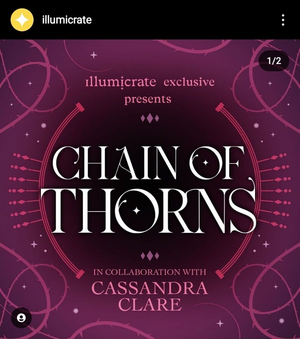 ILLUMICRATE Chain Of Thorns by Cassandra Clare Mini Box, Hobbies & Toys