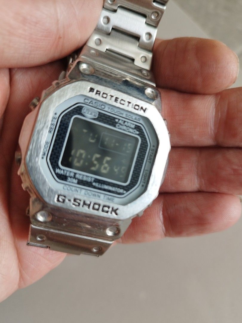 Jam Casio G Shock tough solar stainless Fesyen Pria Jam Tangan