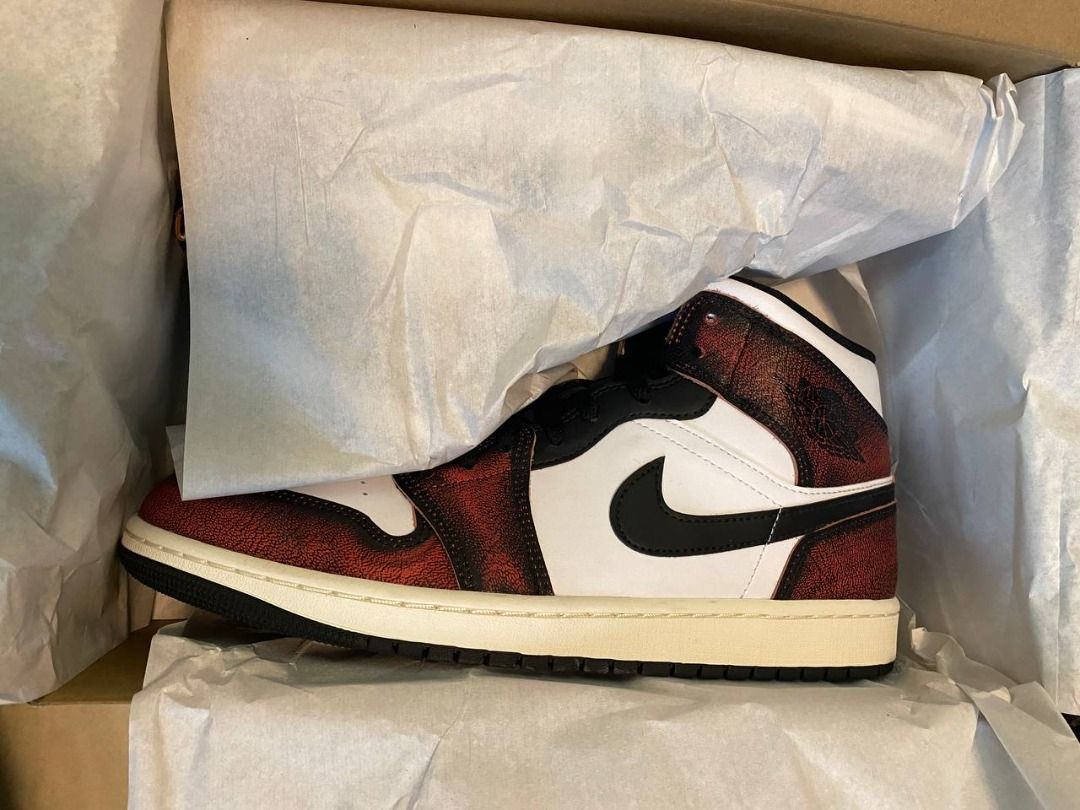 Air jordan 1 mid best sale black infrared 23 white