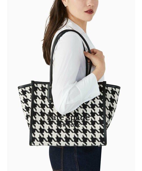 Kate spade houndstooth purse deals