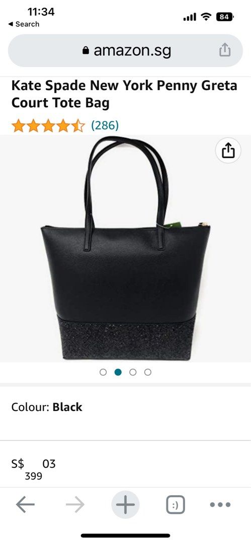 Kate spade large penny greta court tote outlet