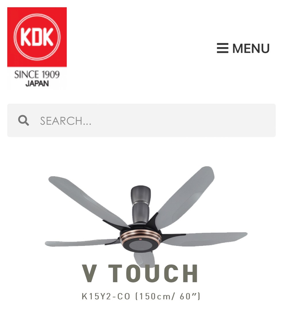KDK Ceiling Fan, Furniture & Home Living, Lighting & Fans, Fans on