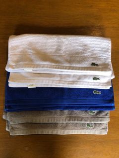 Lacoste original face towels (Price is per piece)