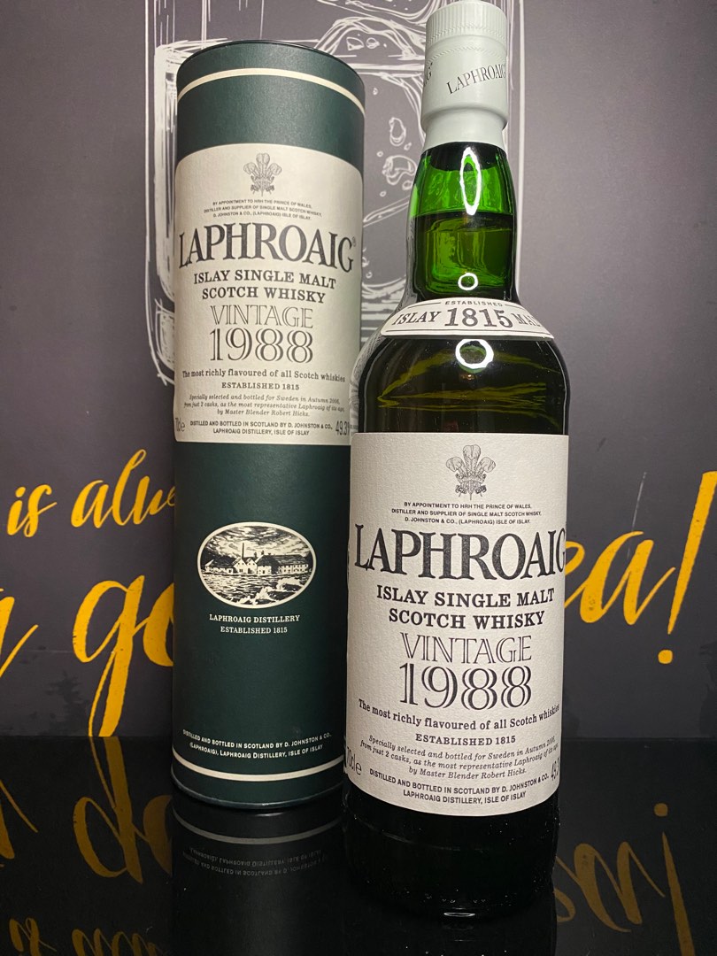 Laphroaig 1988 18 YO 2006 Bottling Cask Strength -49.3%abv Single Islay ...