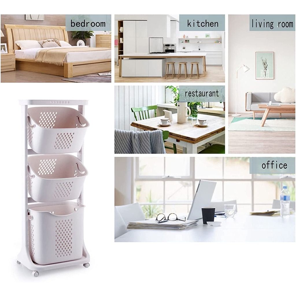 Laundry Basket Swing Laundry Storage Rack