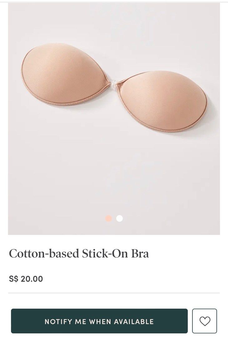 Cotton-based Stick-On Bra