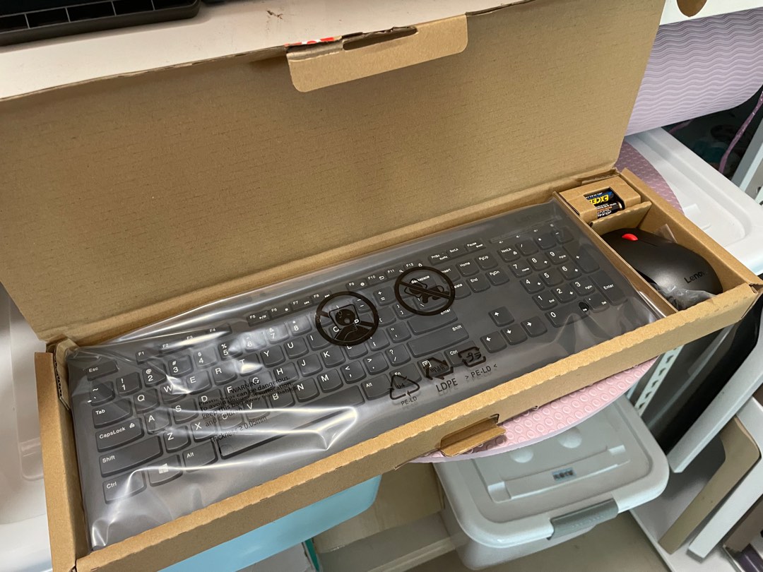 Lenovo Wireless keyboard and mouse, Computers & Tech, Parts