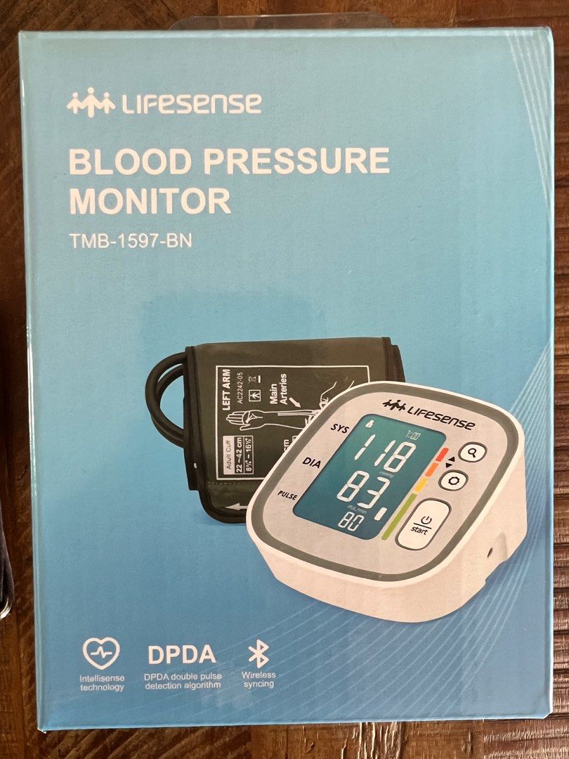 Lifesense Blood Pressure Monitor, Health & Nutrition, Health Monitors