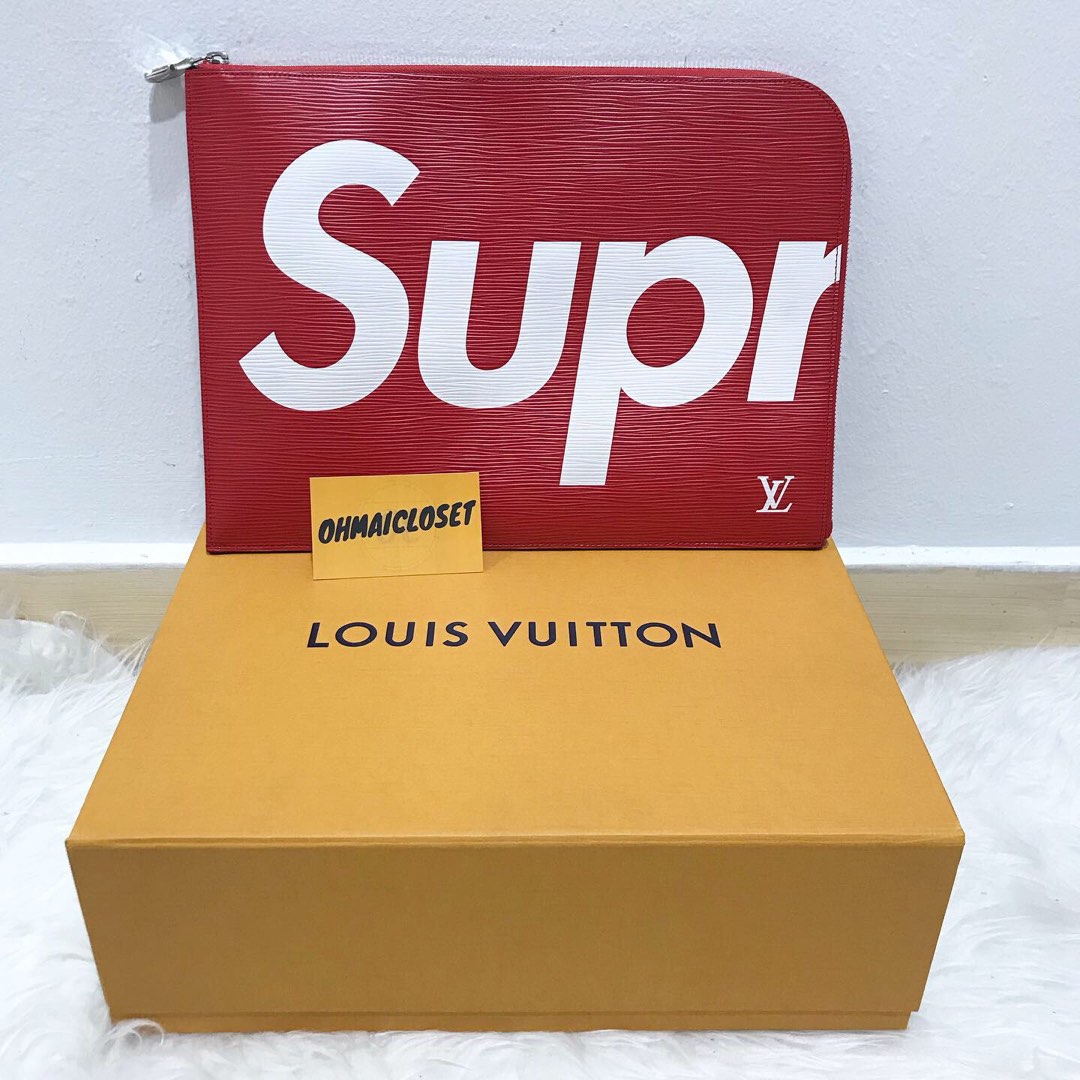 Louis Vuitton x Supreme LVx Supreme Red Epi Leather Pochette Jour
