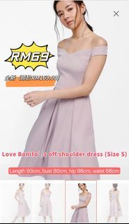 Love Bonito’s Off Shoulder Dress (Brand New)
